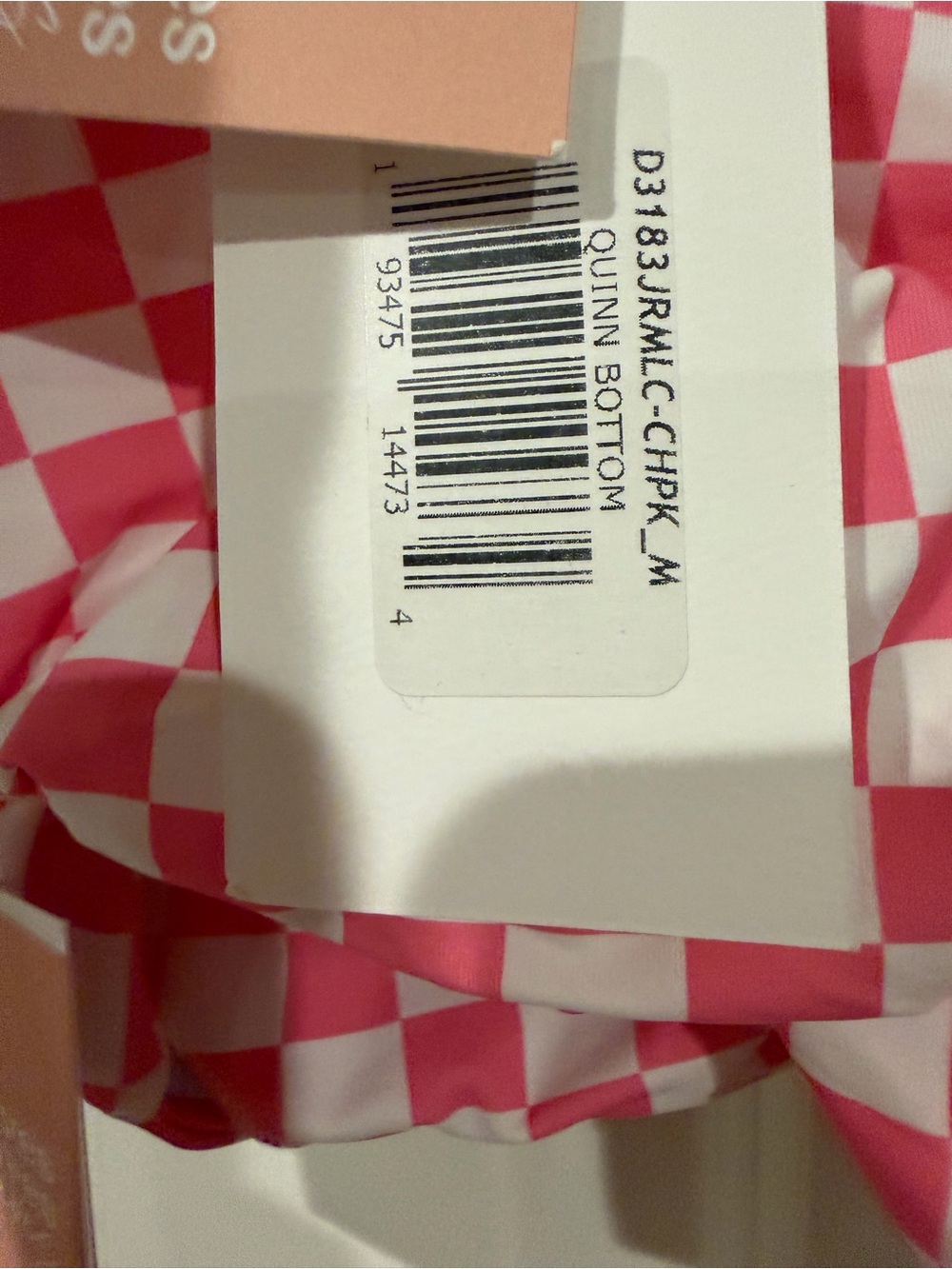 Dippin' Daisy's Pink & White Checkered Knot Bikini NWT M - Picture 7 of 9